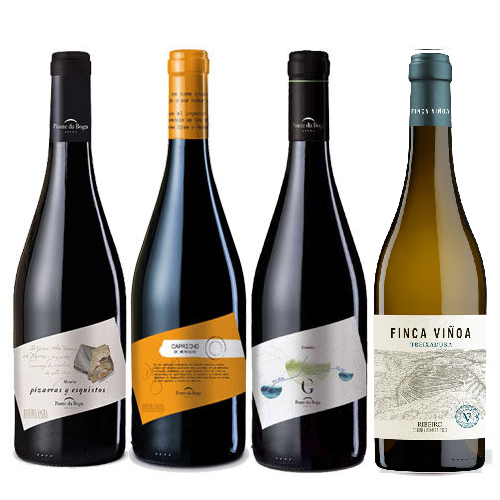 Estuche Selección 4 Botellas de Vinos de Variedades Gallegas - *Portes Incluidos